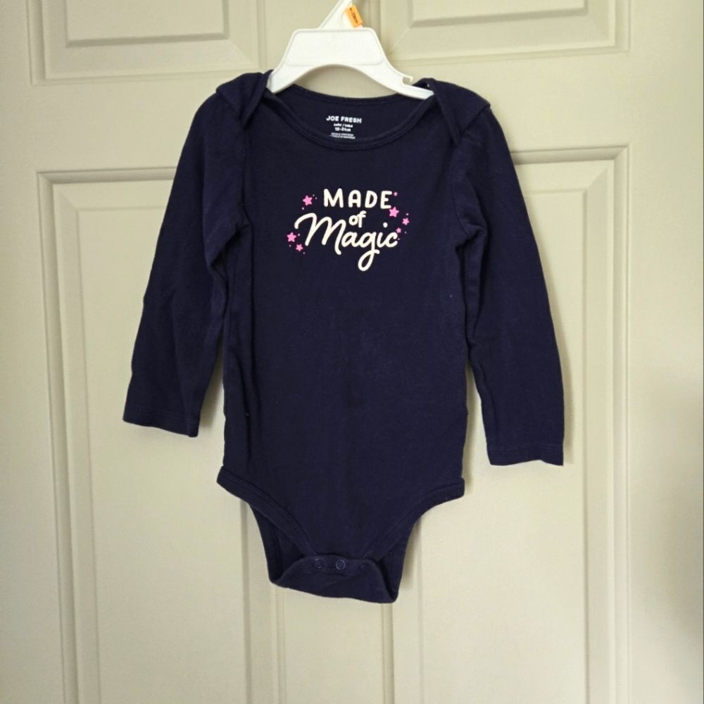 10/$10 Joe Fresh long sleeve onesie 18-24m